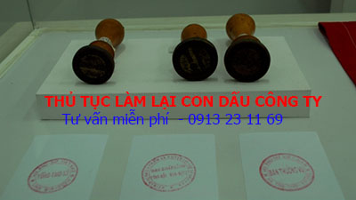 Thủ tục làm lại con dấu công ty